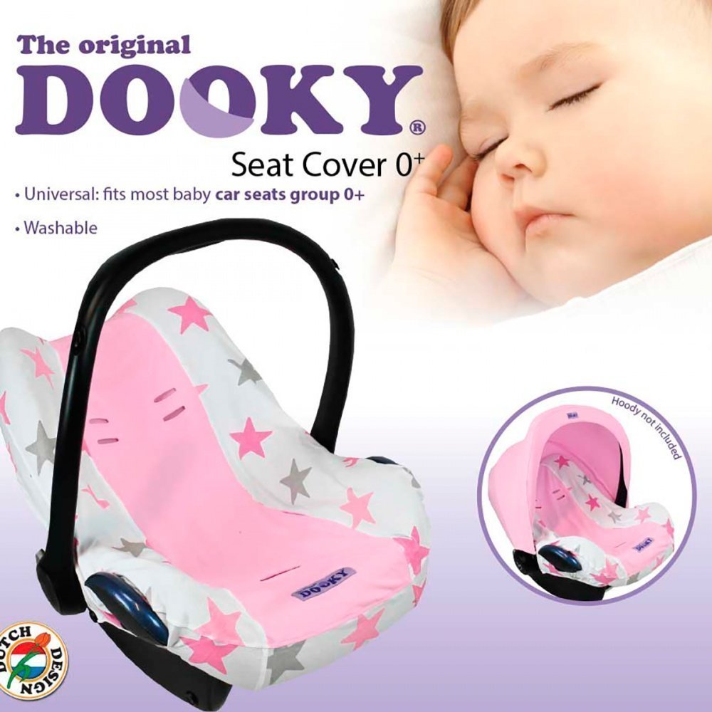 Xplorys    DOOKY Seat cover 0+ Pink Stars -   7