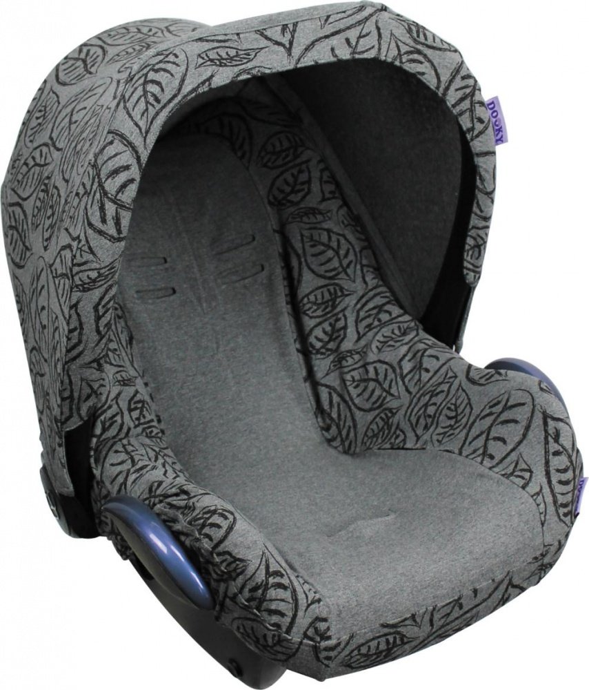 Xplorys    DOOKY Seat cover 0+ Grey Leaves -   4