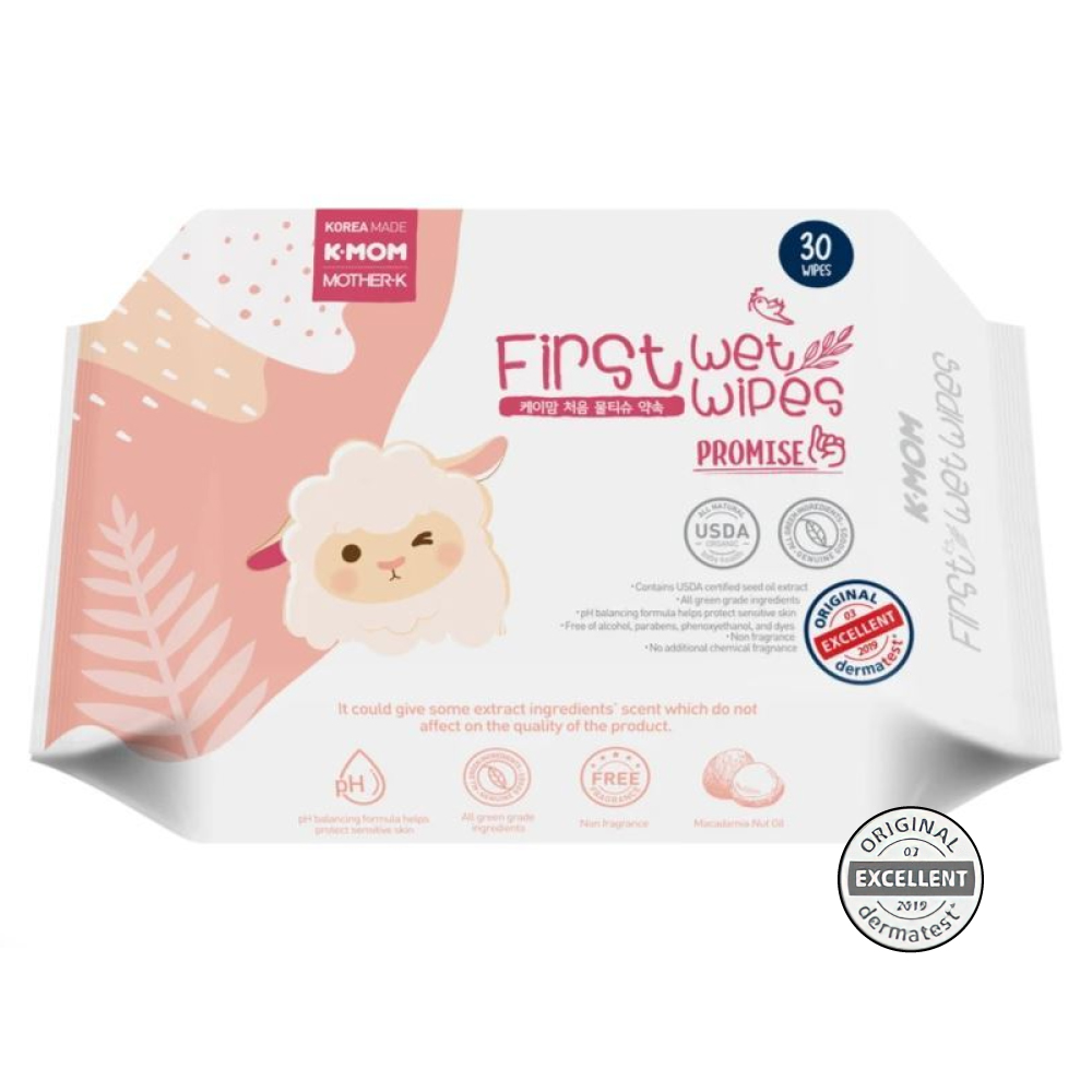 K-MOM   30  0+ First Wet Wipes Promise  -   1
