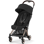 Cybex Коляска Coya Rosegold Sepia Black с дождевиком и бампером