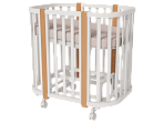 OLANT BABY кровать-трансформер с маятником Vila белый/бук