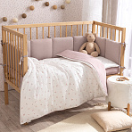 Perina комплект постельного белья Muslin Лето розовое/Мокко 3 предмета