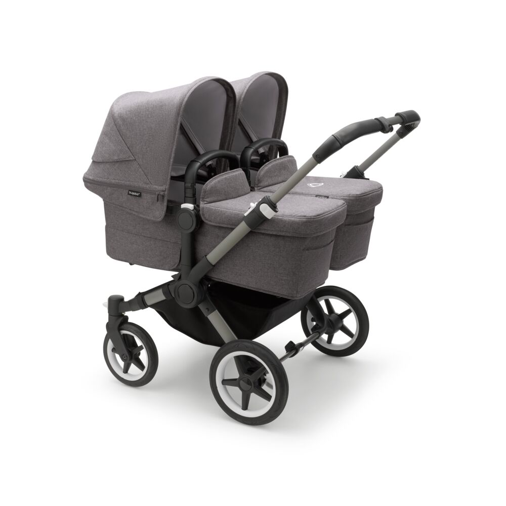 Bugaboo Donkey5 Twin коляска 2 в 1 Graphite/Grey Melange/Grey Melange complete