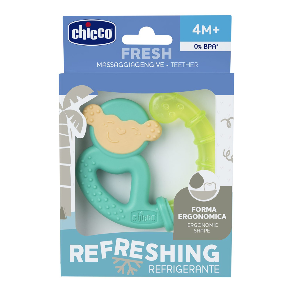 Chicco прорезыватель с зубным кольцом Fresh Monkey - фото  3