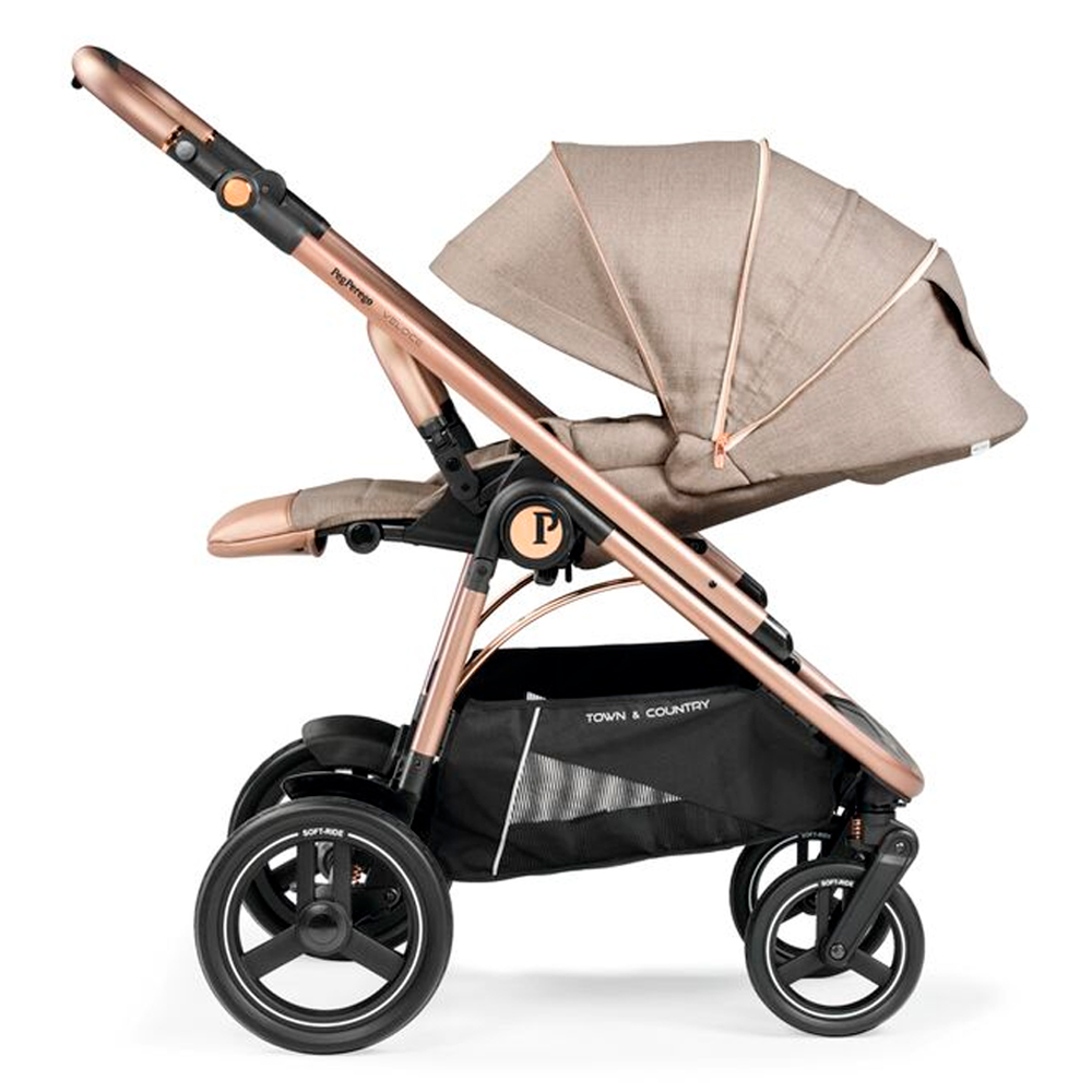 Peg Perego коляска 2 в 1 Veloce TC+Culla Belvedere Mon Amour - фото  15