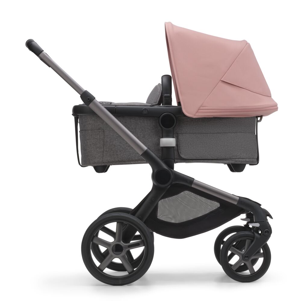 Bugaboo Fox5 коляска 2 в 1 Graphite/ Grey Melange / Morning Pink - фото  3