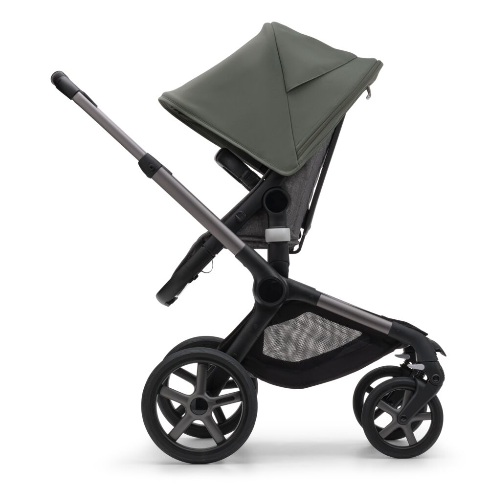 Bugaboo Fox5 коляска 2 в 1 Graphite/ Grey Melange / Forest Green - фото  6