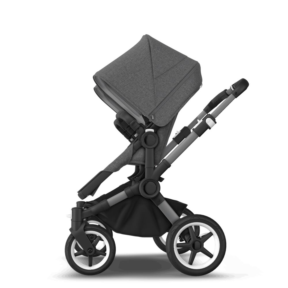 Bugaboo Donkey5 Twin коляска 2 в 1 Graphite/Grey Melange/Grey Melange complete - фото  12