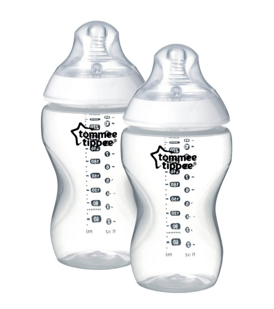 Tommee Tippee бутылочка для кормления Closer to nature 340 мл, 3 мес +, 2 шт.