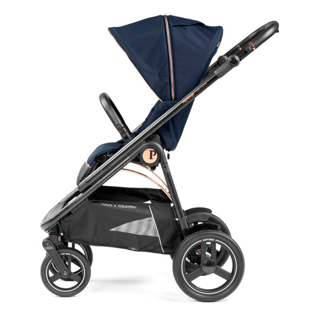 Peg Perego коляска 2 в 1 Veloce TC+Culla Belvedere Blueshine - фото  16