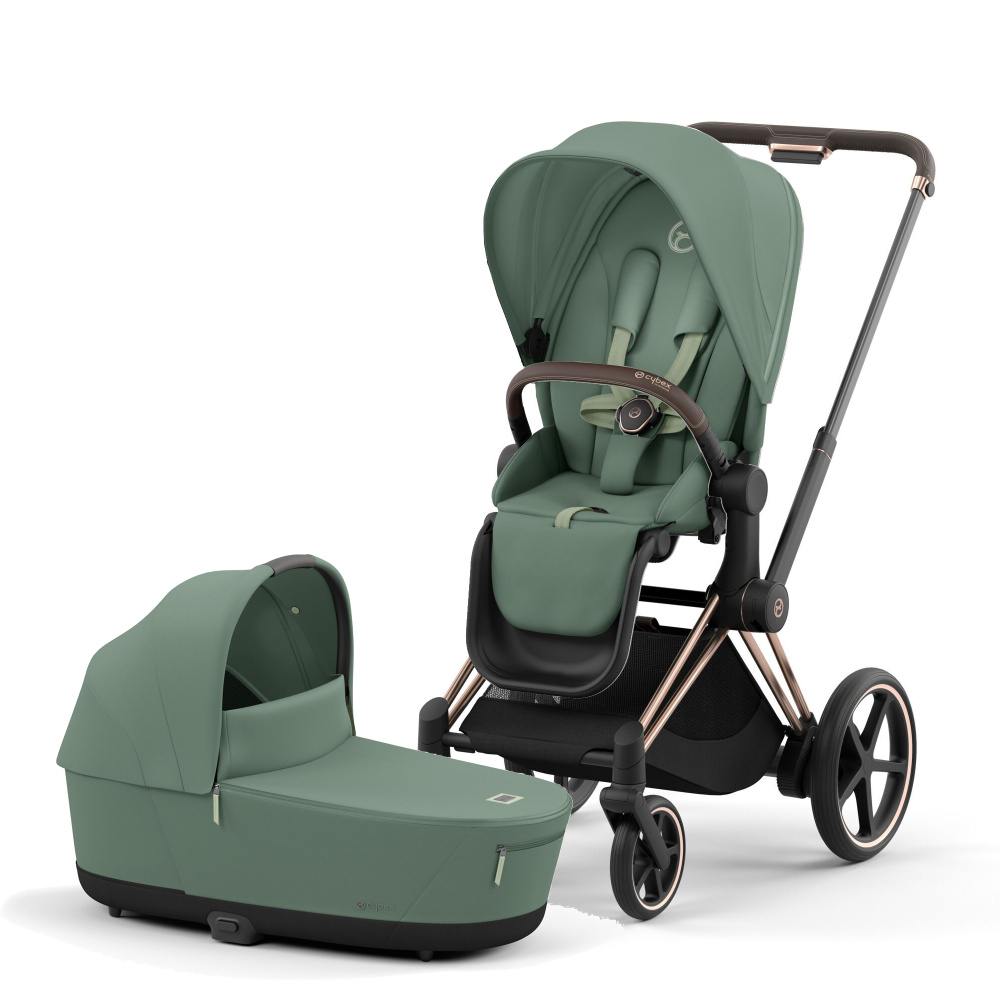 Cybex Priam IV Коляска 2 в 1 Rosegold / Leaf Green