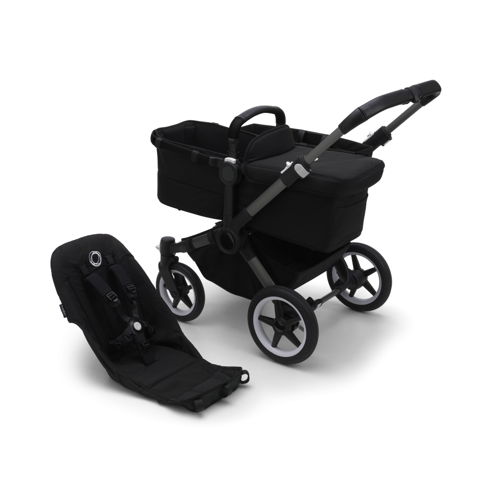 Bugaboo Donkey5 Duo коляска 2 в 1 Graphite/Midnight Black/Midnight Black - фото  19