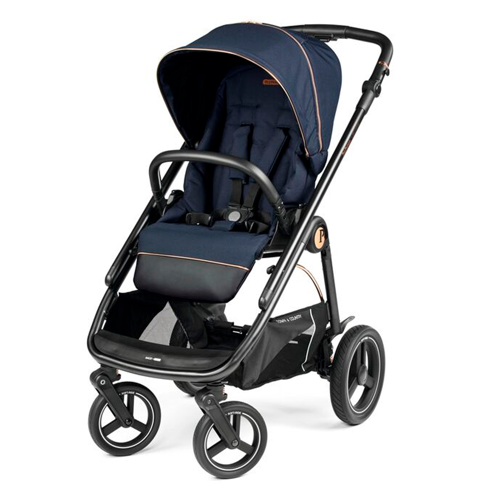 Peg Perego коляска 2 в 1 Veloce TC+Culla Belvedere Blueshine - фото  14