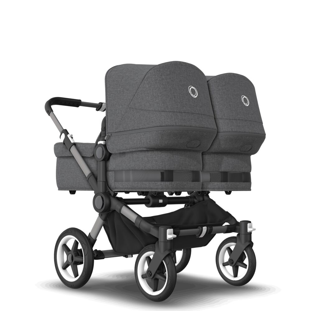 Bugaboo Donkey5 Twin коляска 2 в 1 Graphite/Grey Melange/Grey Melange complete - фото  3