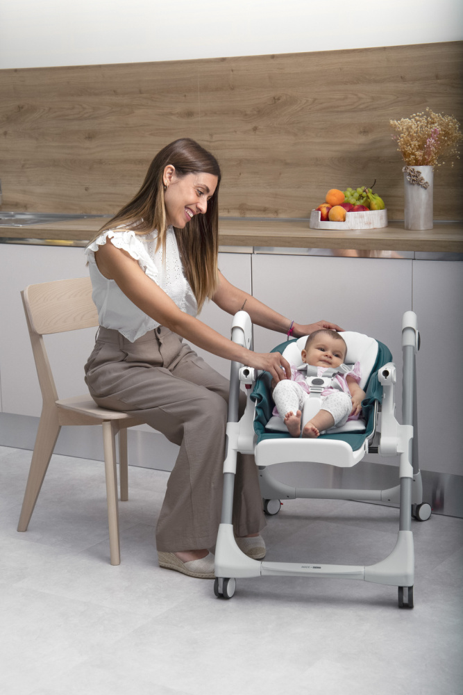 Peg Perego стульчик для кормления Prima Pappa Follow Me Plus Petrolio - фото  25