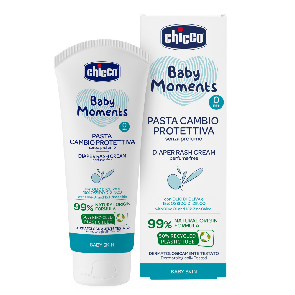 Chicco крем 0+ от опрелостей гипоаллергенный 100 мл Baby Moments