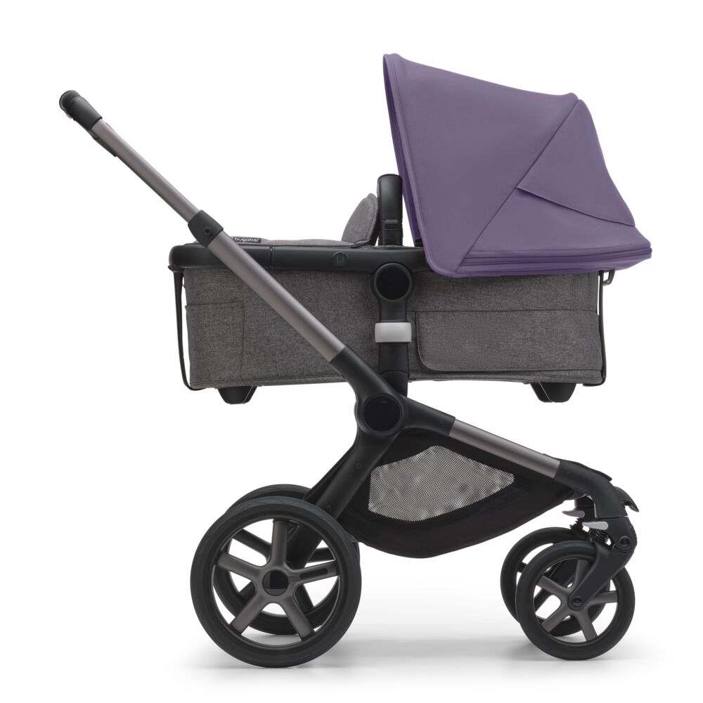 Bugaboo Fox5 коляска 2 в 1 Graphite/ Grey Melange / Astro Purple - фото  4