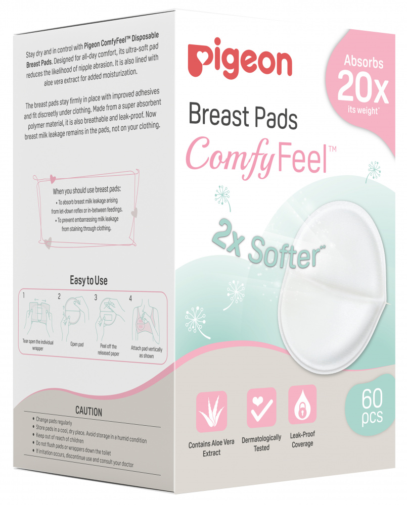 Pigeon    Comfy Feel Breast Pads  , 60   . -   10