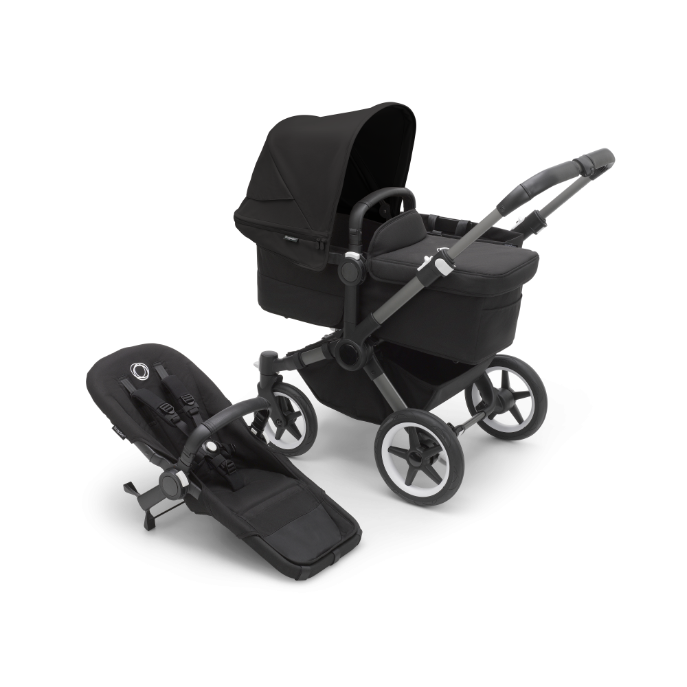 Bugaboo Donkey5 Duo коляска 2 в 1 Graphite/Midnight Black/Midnight Black - фото  22