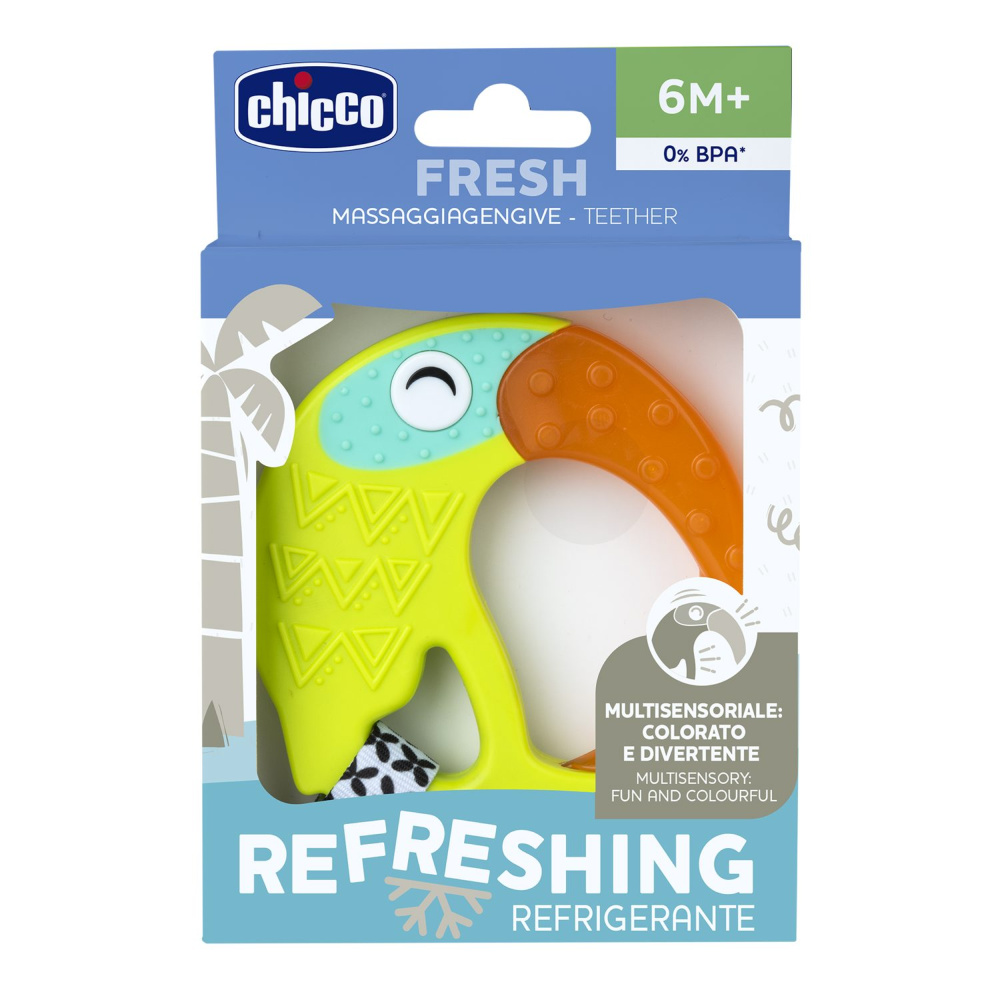 Chicco прорезыватель с зубным кольцом Fresh Funny Teether Toucan - фото  3