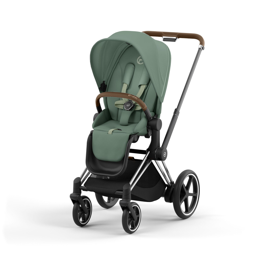 Cybex Priam IV Коляска 2 в 1 Chrome Brown /  Leaf Green - фото  3