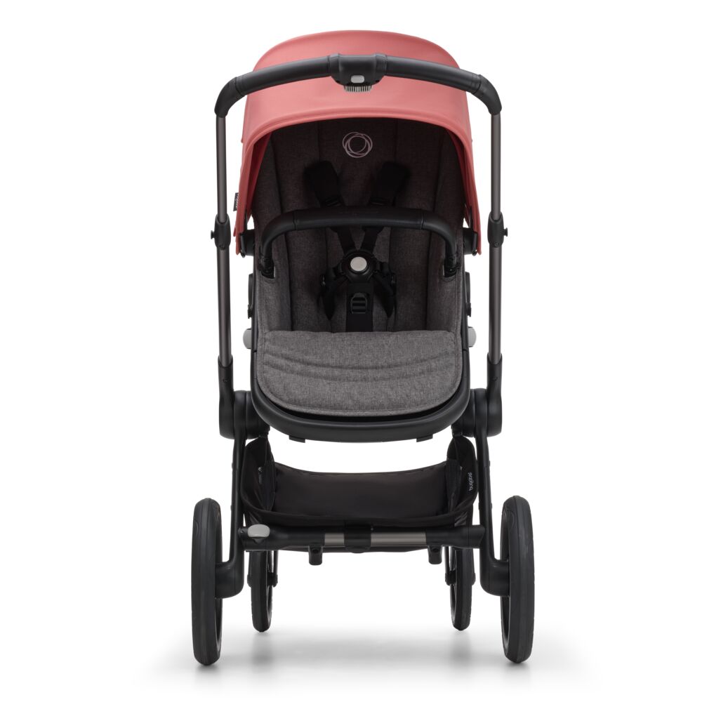 Bugaboo Fox5 коляска 2 в 1 Graphite/ Grey Melange / Sunrise Red - фото  5