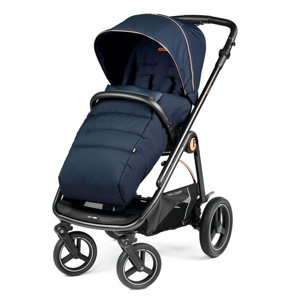 Peg Perego коляска 2 в 1 Veloce TC+Culla Belvedere Blueshine - фото  4