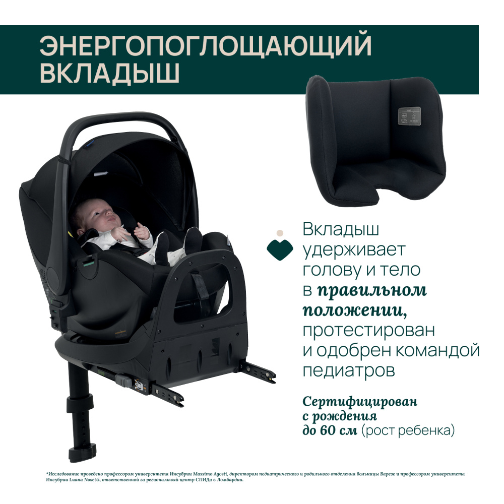 Chicco Автокресло 0+ Kory Essential Black (40-80 см) - фото  37