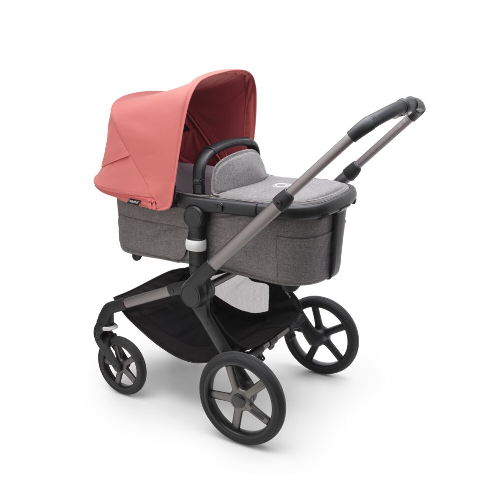 Bugaboo Fox5 коляска 2 в 1 Graphite/ Grey Melange / Sunrise Red - фото  3