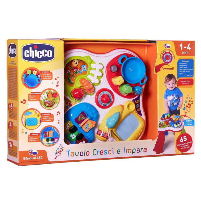 Chicco игровой центр Столик говорящий рус/англ - фото  8