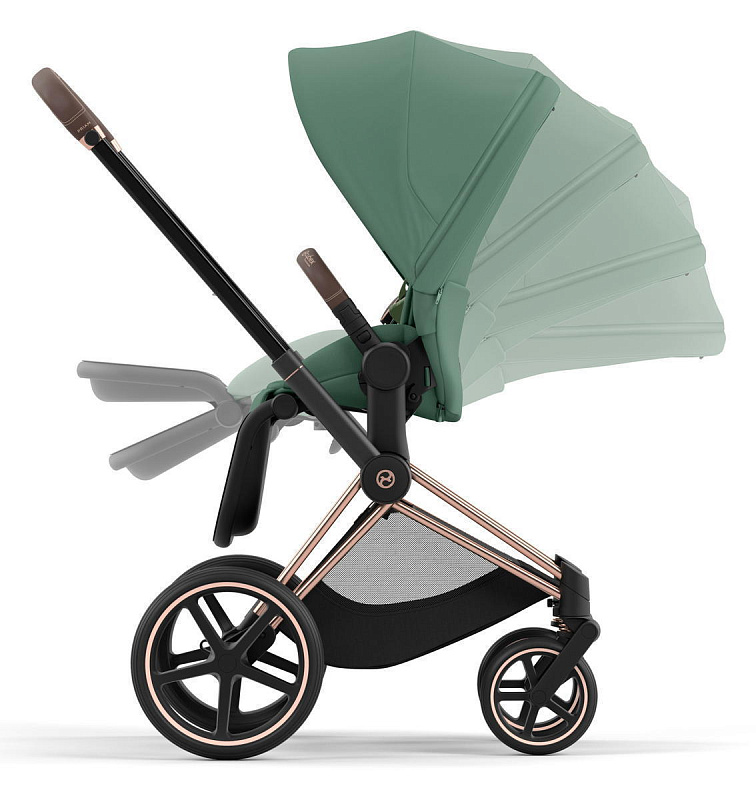 Cybex Priam IV Коляска 2 в 1 Rosegold / Leaf Green - фото  17