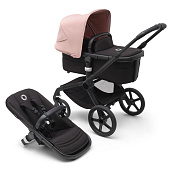 Bugaboo Fox5 коляска 2 в 1 Black/ Midnight Black/ Morning Pink в комплекте