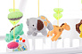 Forest kids мобиль Rondo с подсветкой White - фото 4