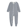 Babybu комбинезон на молнии Navy Melange Stripe 100% Органический хлопок - фото 1