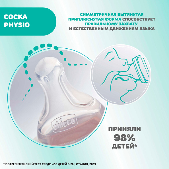 Chicco бутылочка пластиковая 300 мл Perfect5 New с/с, быстрый поток Uni - фото  10