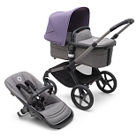 Bugaboo Fox5 коляска 2 в 1 Graphite/Grey Melange/Astro Purple в комплекте