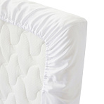 Perina простыня на резинке 120х60 детская сатин белая