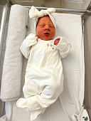 OLANT BABY повязка на голову с бантом цвет молочный