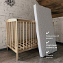 OLANT BABY кровать + матрас Sova натуральный - фото 4