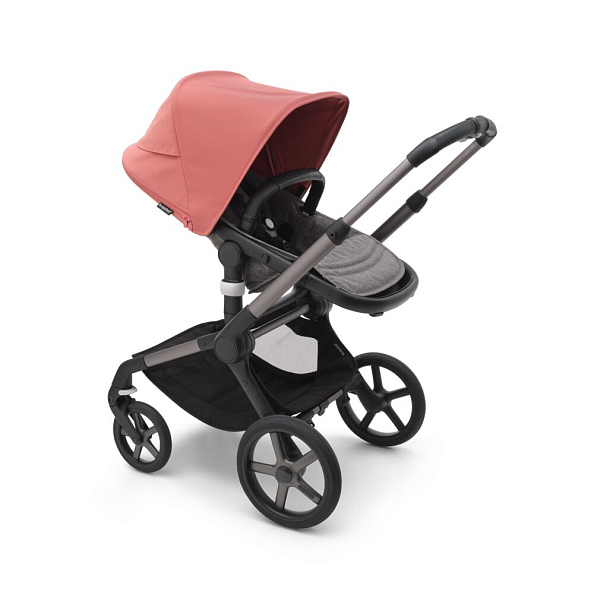 Bugaboo Fox5 коляска 2 в 1 Graphite/ Grey Melange / Sunrise Red - фото  6