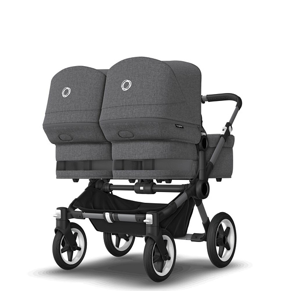 Bugaboo Donkey5 Twin коляска 2 в 1 Graphite/Grey Melange/Grey Melange complete - фото  4