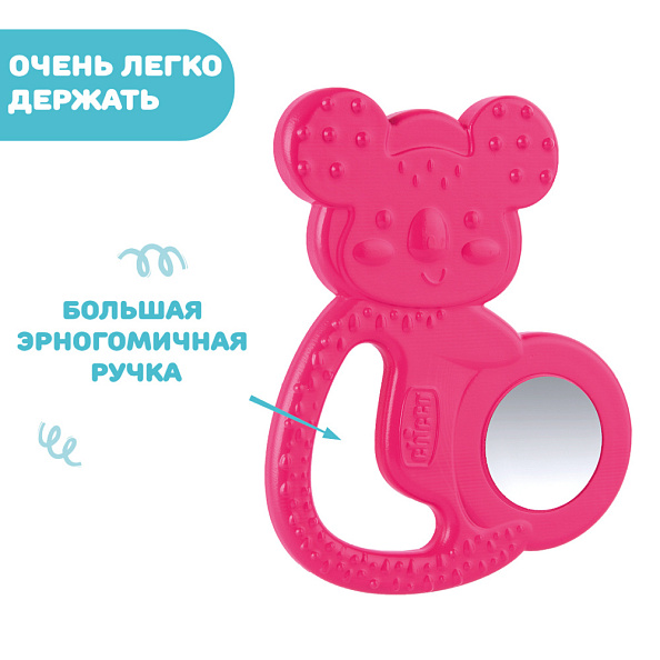 Chicco прорезыватель с зубным кольцом Fresh Koala розовый - фото  8