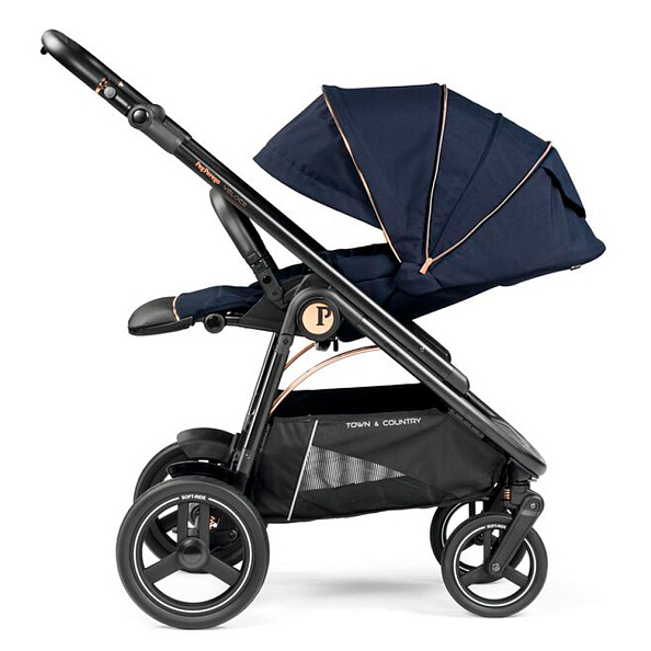 Peg Perego коляска 2 в 1 Veloce TC+Culla Belvedere Blueshine - фото  5