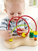 Hape лабиринт деревянный, цветные шарики