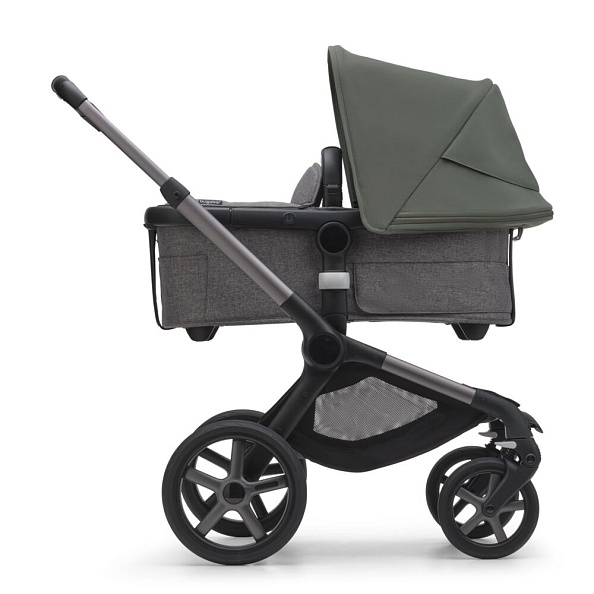 Bugaboo Fox5 коляска 2 в 1 Graphite/ Grey Melange / Forest Green - фото  4