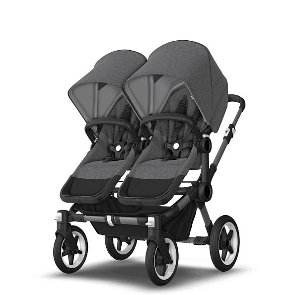 Bugaboo Donkey5 Twin коляска 2 в 1 Graphite/Grey Melange/Grey Melange complete - фото  13