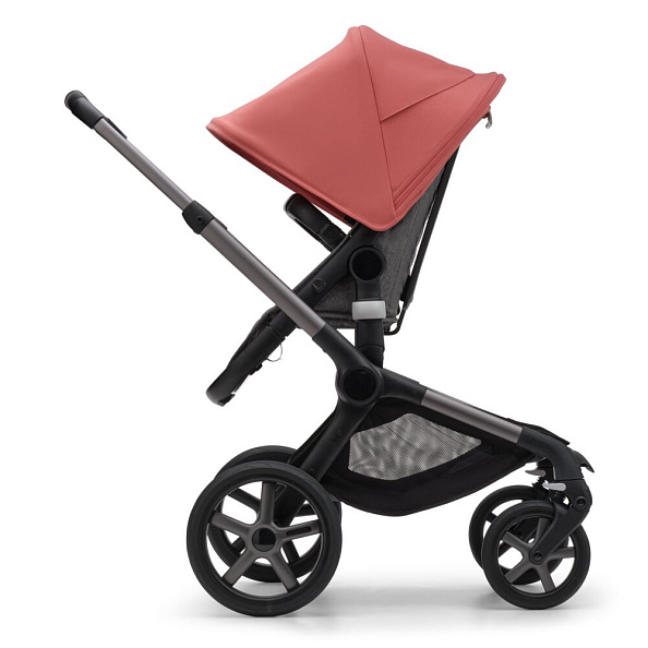 Bugaboo Fox5 коляска 2 в 1 Graphite/ Grey Melange / Sunrise Red - фото  9