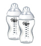 Tommee Tippee бутылочка для кормления Closer to nature 340 мл, 3 мес +, 2 шт. - фото 1