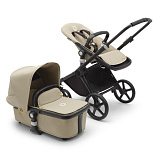 Bugaboo Fox Cub коляска 2 в 1 Black/ Desert Beige/Desert Beige