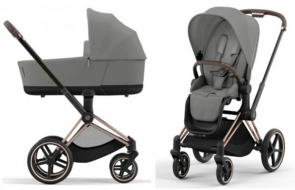 Cybex Priam IV Коляска 2 в 1 Rosegold /  Mirage Grey - фото  1